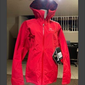 Arcteryx Beta SL Jacket Womens Sz L and XL Red